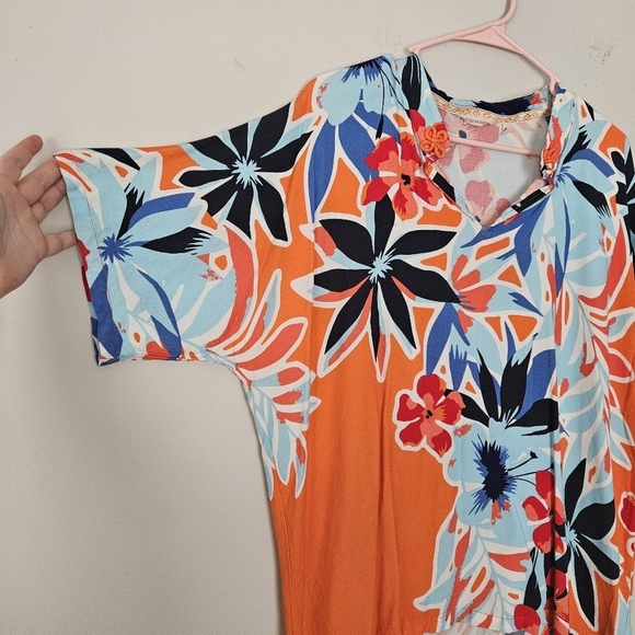 Soft Surroundings Cabana Bay Tropical Top size L small flaw - Picture 4 of 10